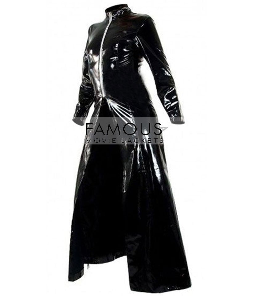 Matrix Reloaded Trinity Leather Coat