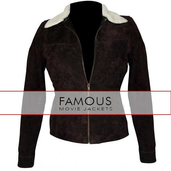 Walking Dead Rick Grimes Women's Fur Leather Jacket