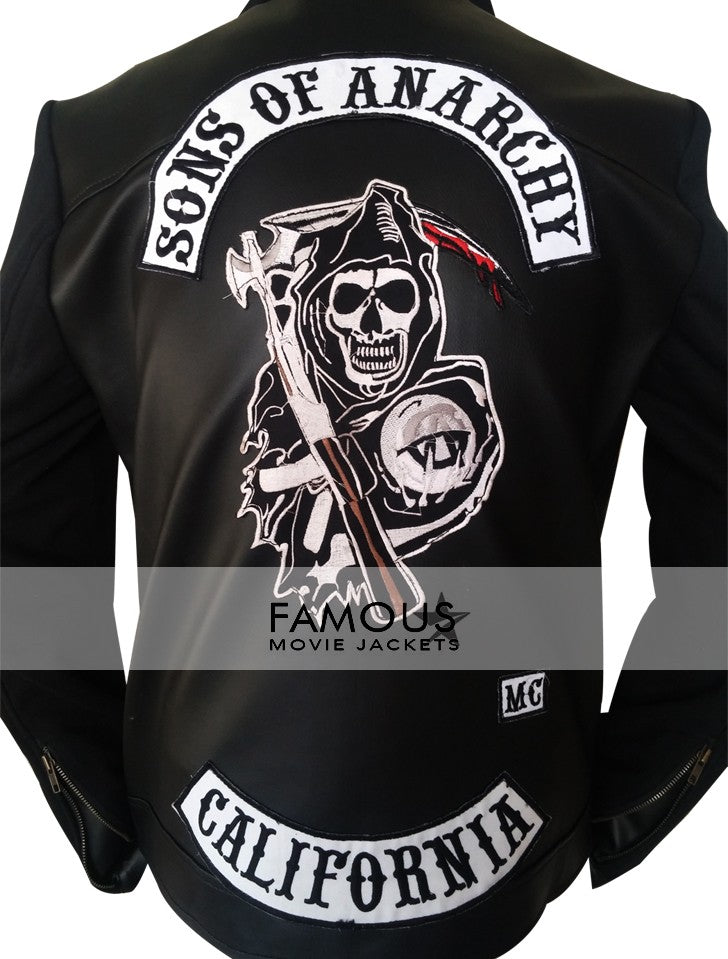 Sons Of Anarchy Black Hoodie Biker Jacket