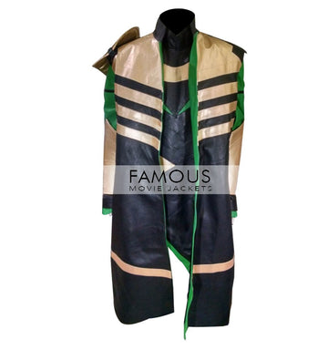 The Avengers Tom Hiddleston Loki Cosplay Costume Coat
