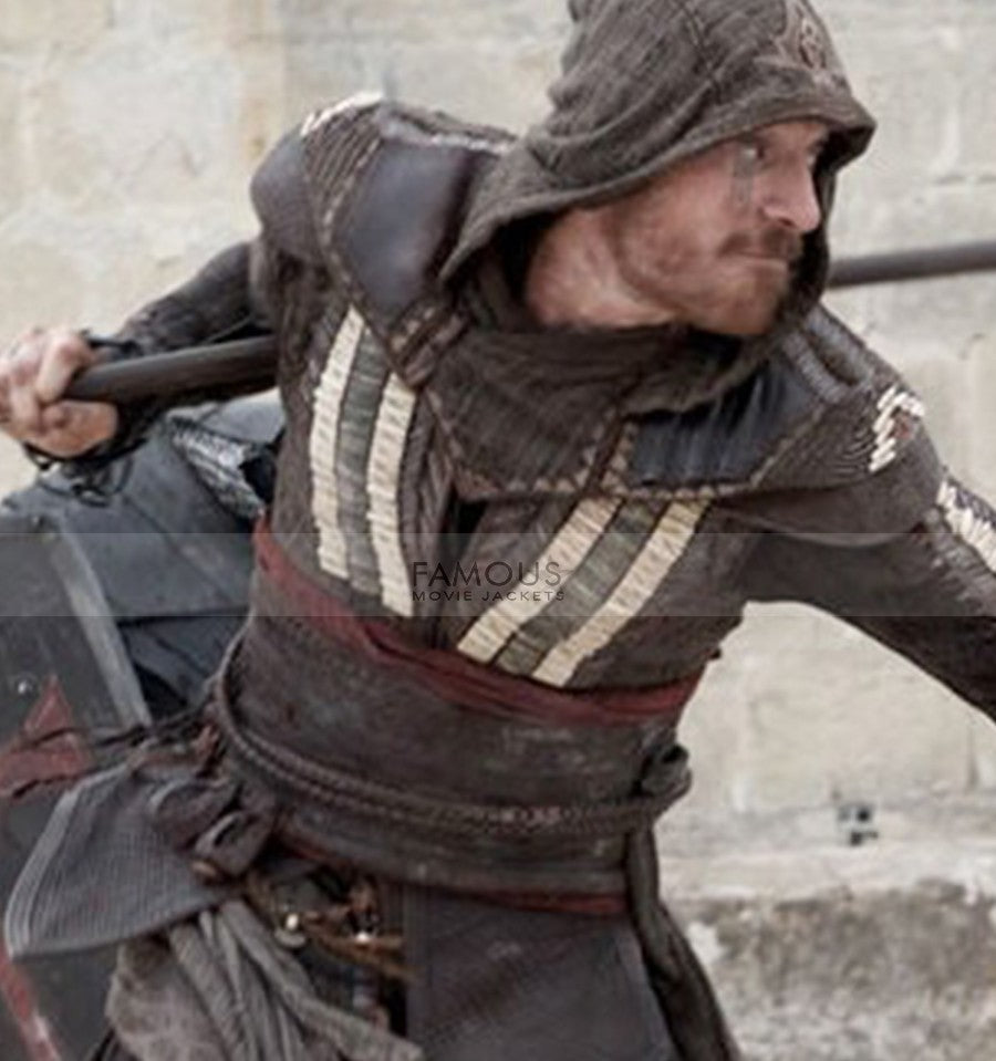 Assassin's Creed Michael Fassbender Aguilar Leather Coat