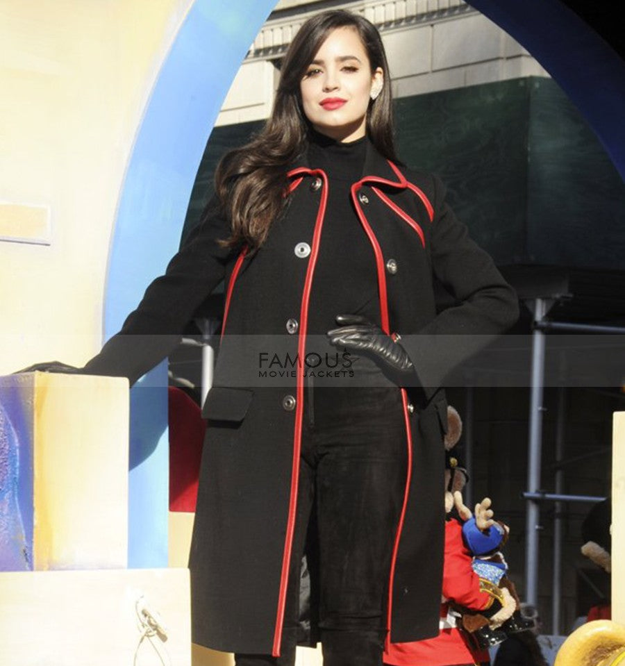 Celebrity Jennifer Nettles Wool Black Long Coat