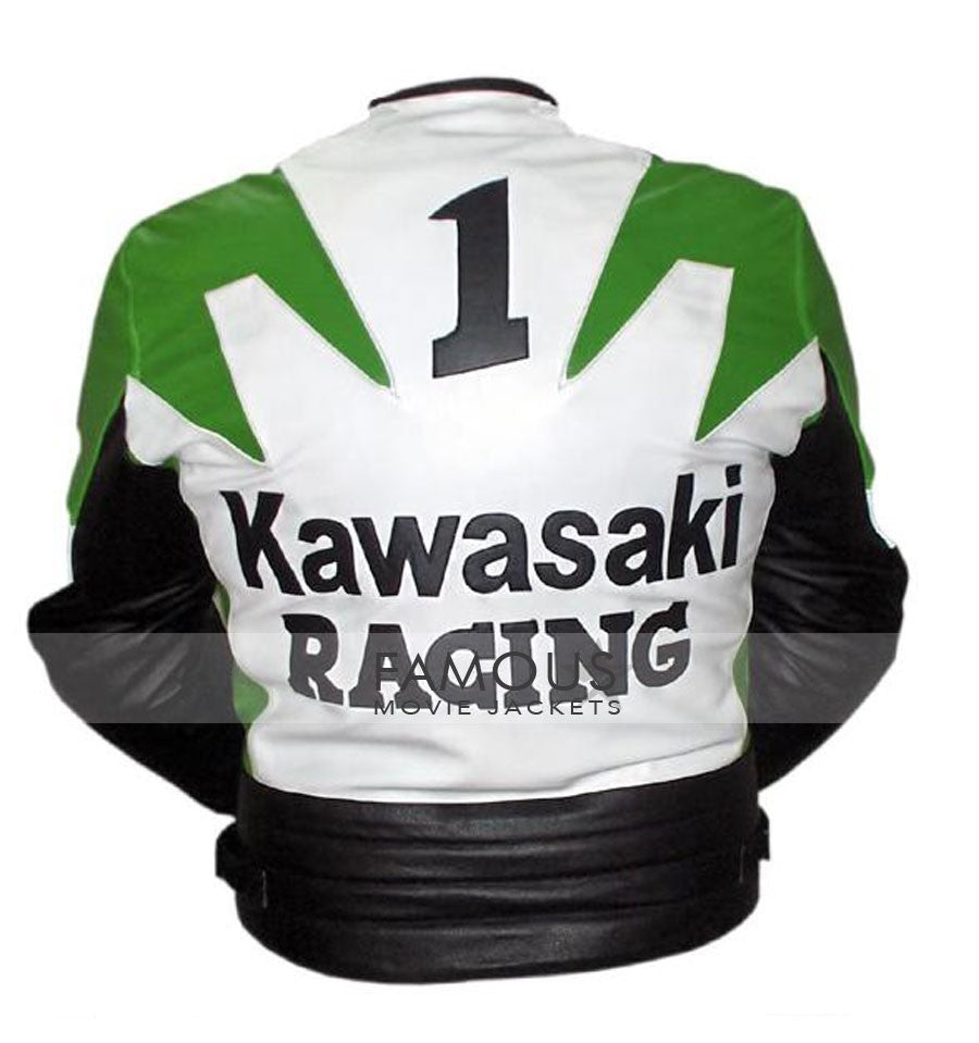 Kawasaki Motorcycle Racing Leather Jacket
