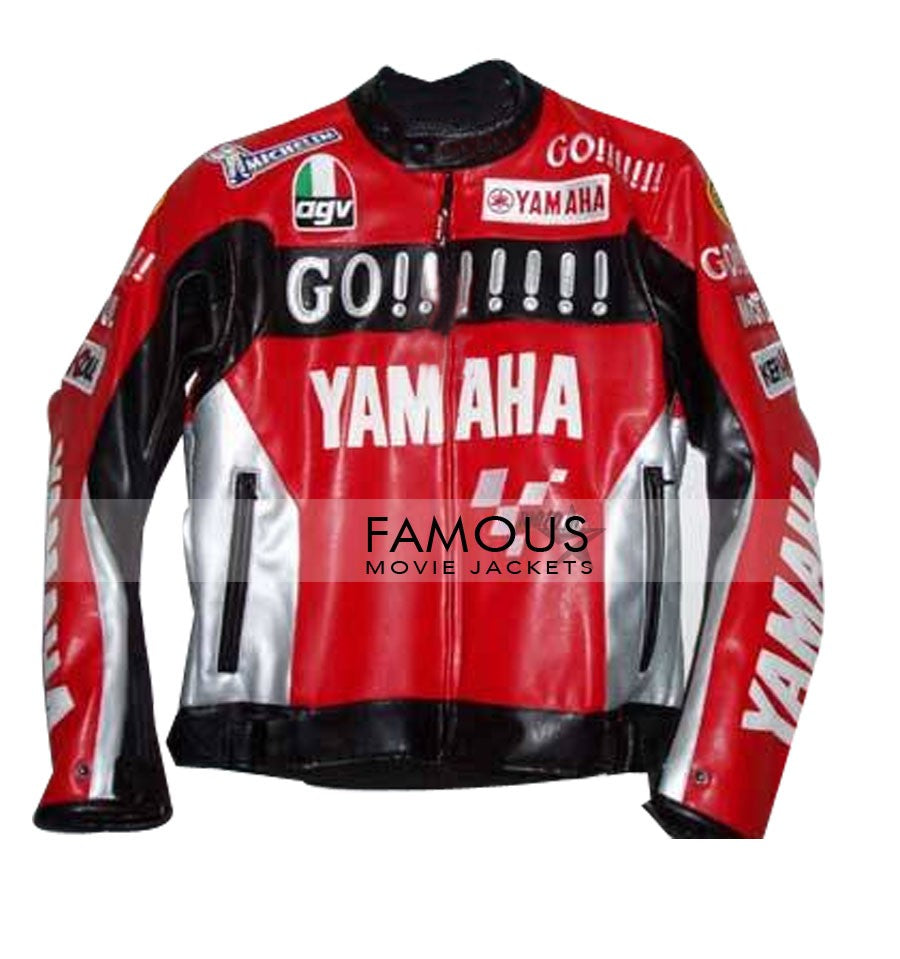 Yamaha GO Red Motorcycle Leather Jacket