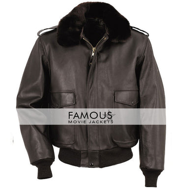 Flight A2 Bomber Brown Leather Jacket