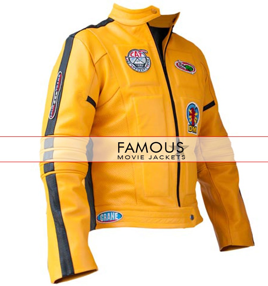 Uma Thurman Kill Bill Yellow Motorcycle Jacket