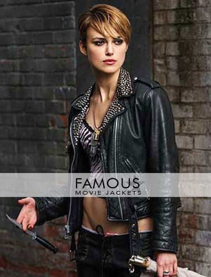 Domino Harvey Keira Knightley Domino Black Biker Jacket