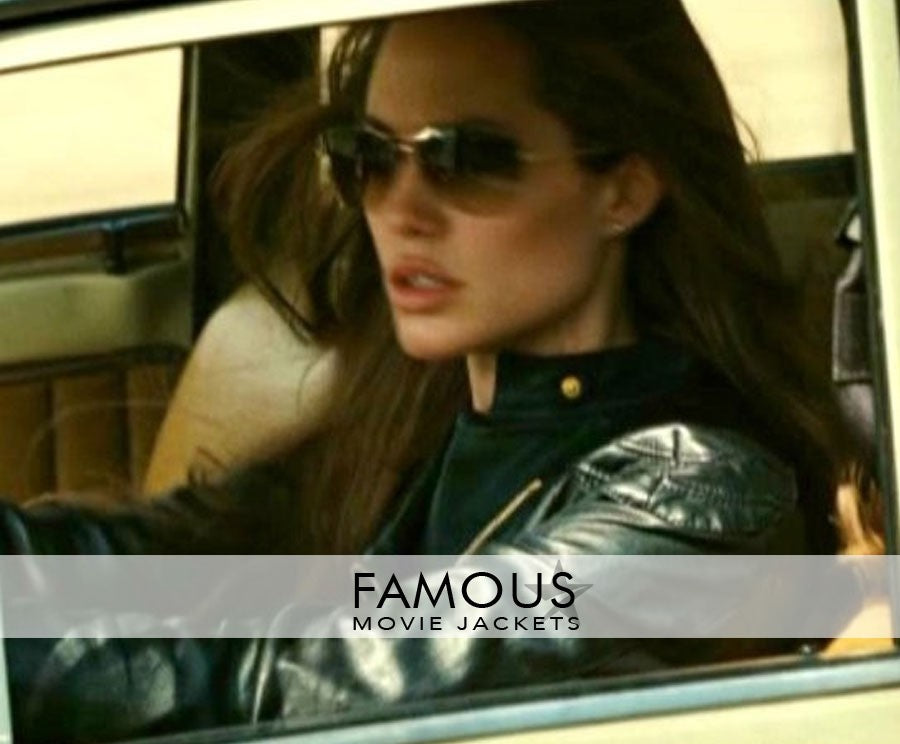 Wanted Angelina Jolie (Fox) Black Biker Leather Jacket