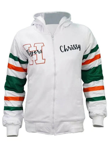 Stranger Things Season 4 Chrissy White Hoodie Jacket