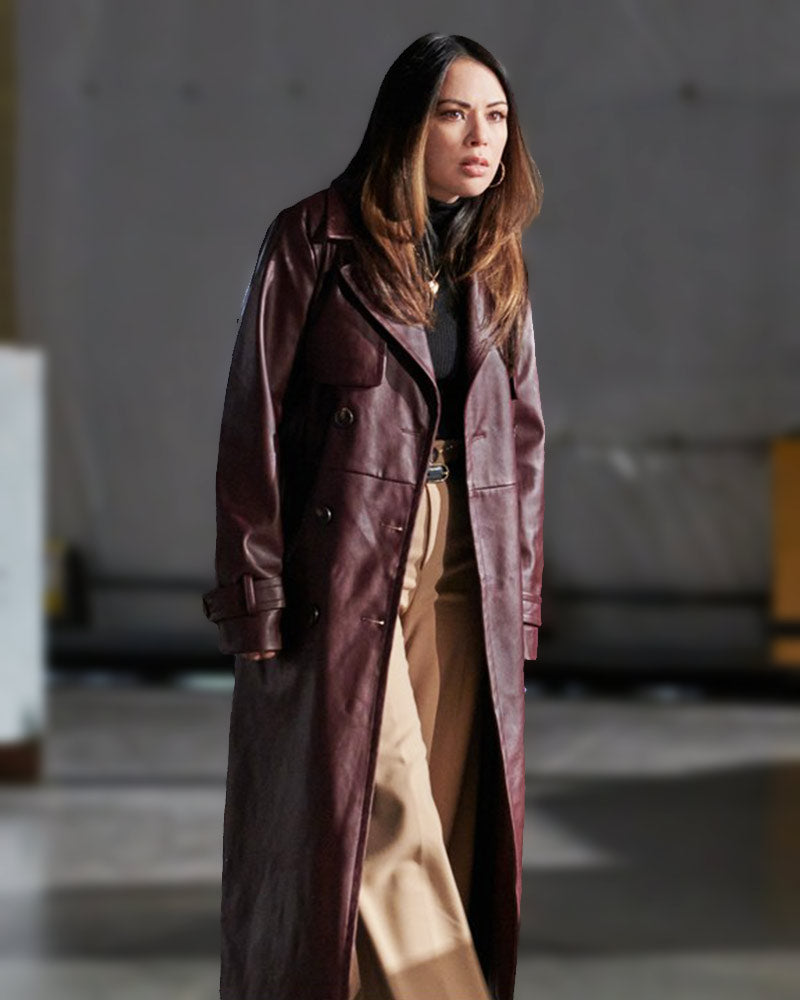 Family History Mysteries Buried Past 2023 Janel Parrish Coat 2