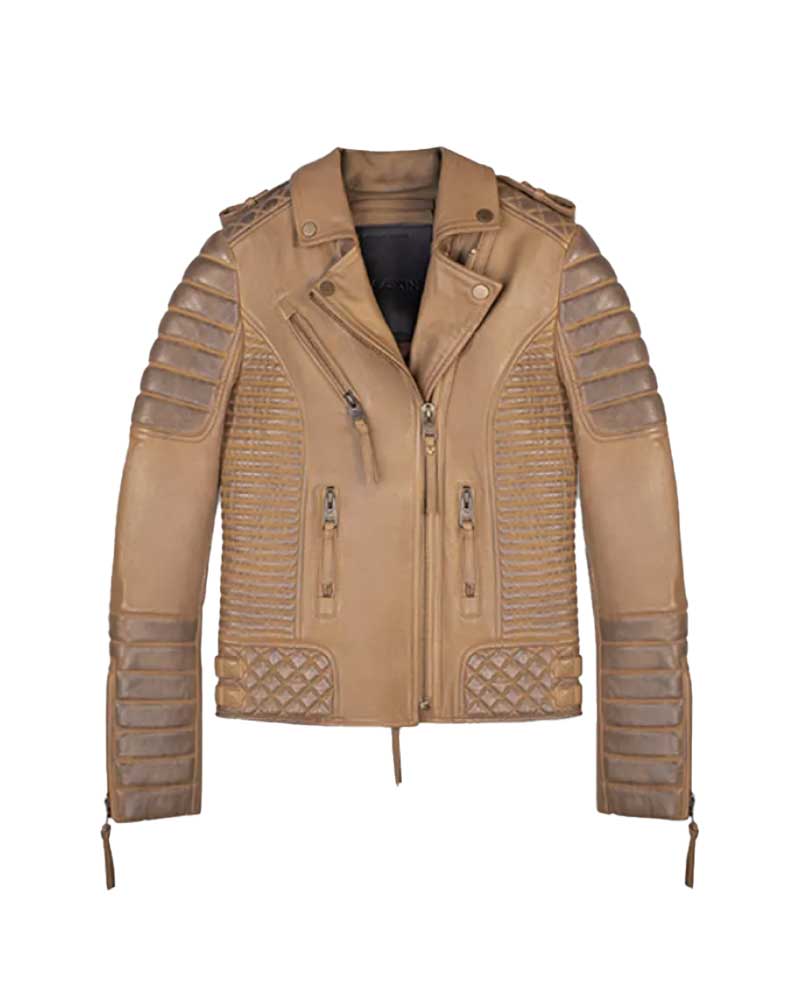 Fast X 2023 Michelle Rodriguez Brown Leather Jacket