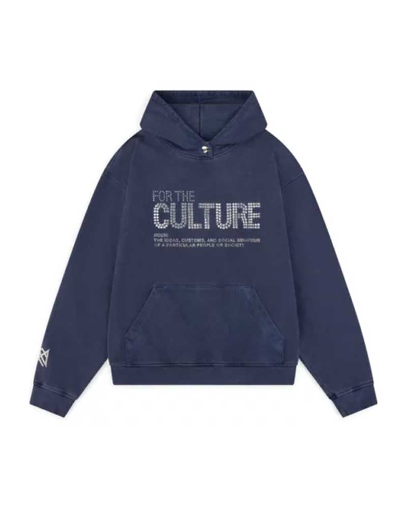 For The Culture Crystal Pullover Navy Hoodie