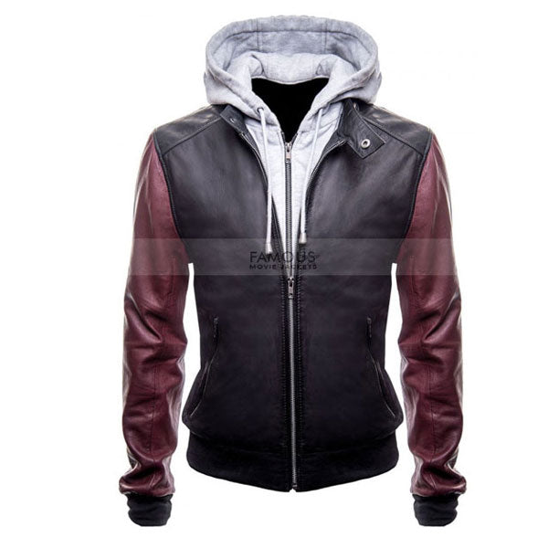 Justice League The Flash Hoodie Leather Jacket