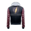 Justice League The Flash Hoodie Leather Jacket