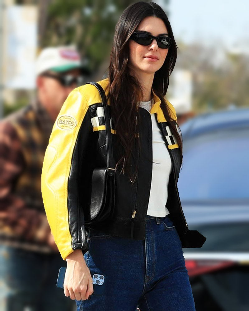 Aspen Trip 2023 Kendall Jenner Leather Jacket 1