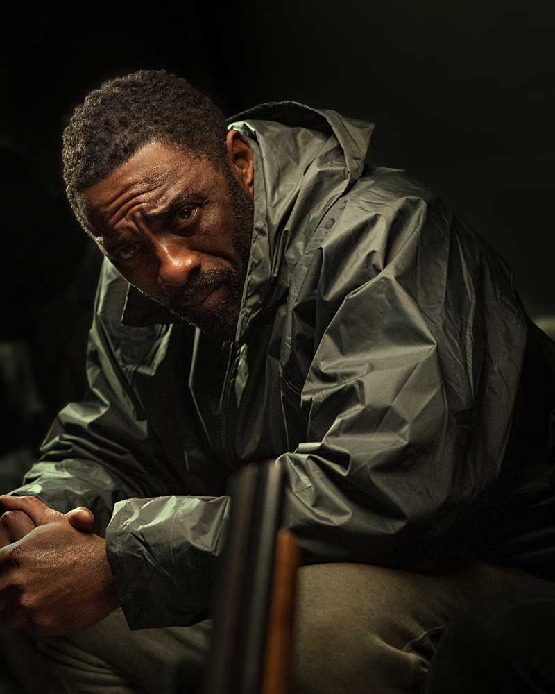 Luther The Fallen Sun Idris Elba Black Hooded Jacket
