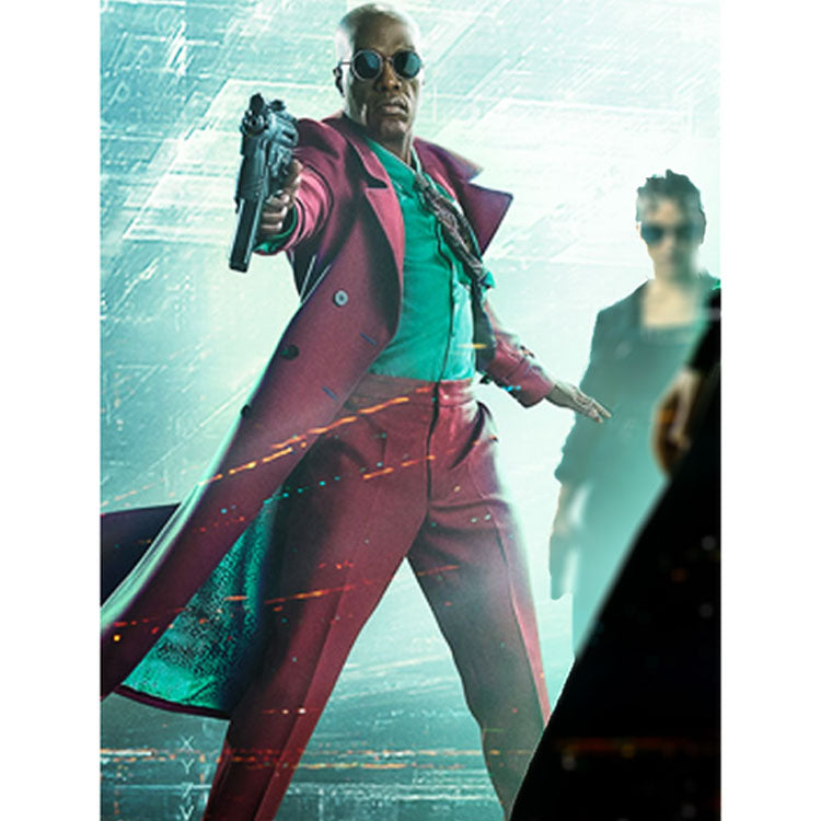 The Matrix 4 Morpheus Pink Coat