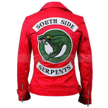 Riverdale Ladies Southside Serpents Cheryl Blossom Leather Jacket