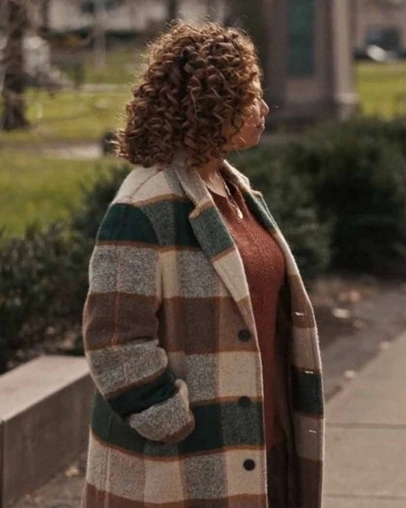 The Equalizer TV Series Queen Latifah Checkered Coat 2