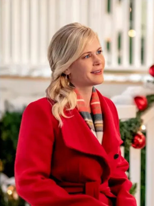 A Magical Christmas Village Alison Sweeney Red Coat