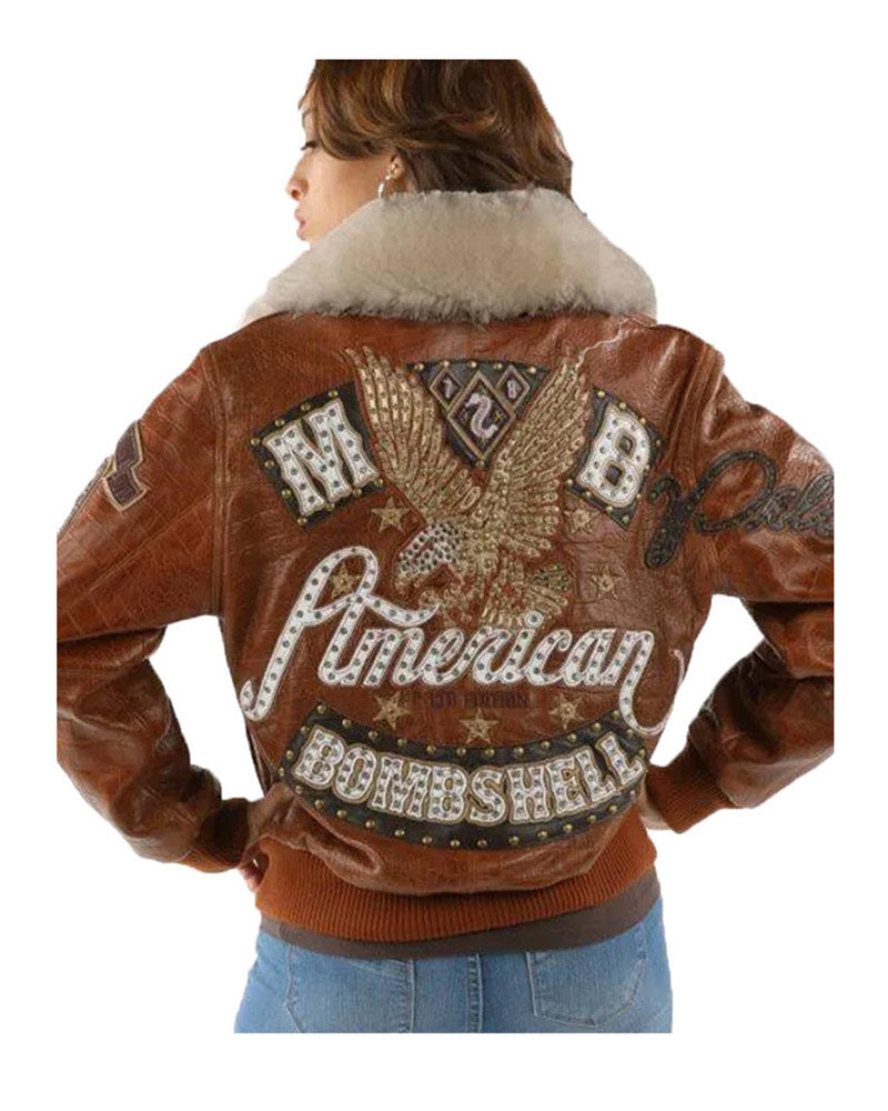 Women Pelle Pelle American Bombshell Brown Fur Jacket 3