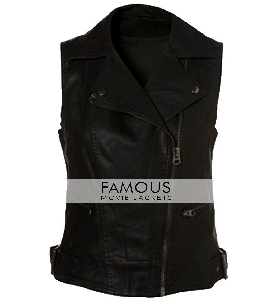 Demi Lovato 'X Factor' Rhode Island Auditions Black Vest Jacket
