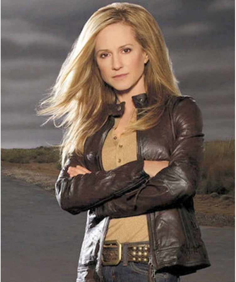 Holly Hunter (Grace Hanadarko) Saving Grace Leather Jacket
