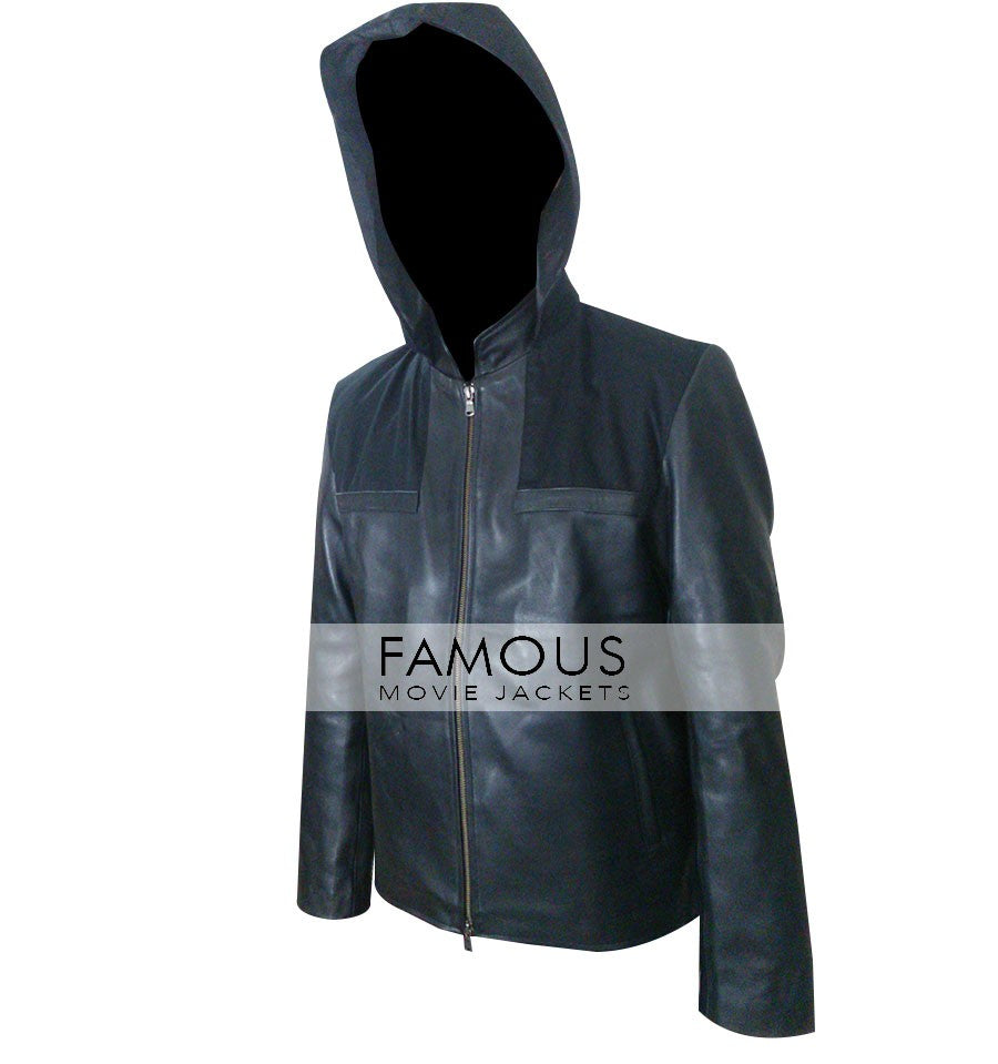 Oliver Queen (Stephen Amell) Arrow Green Hooded Jacket
