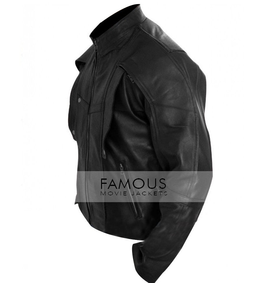 Guardians Of The Galaxy Chris Pratt Black Leather Jacket