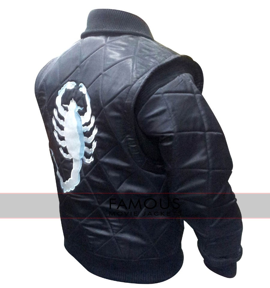 Ryan Gosling Black Drive Scorpion Jacket