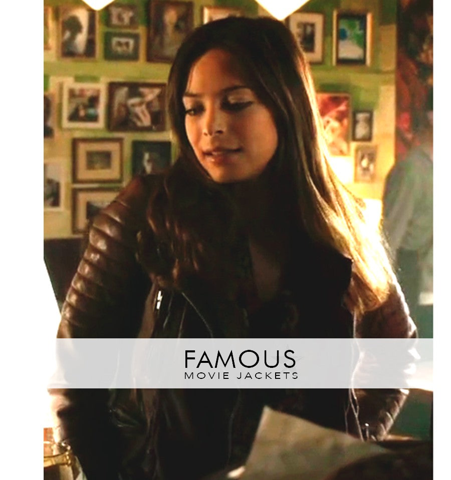 Kristin Kreuk Beauty And The Beast Brown Jacket
