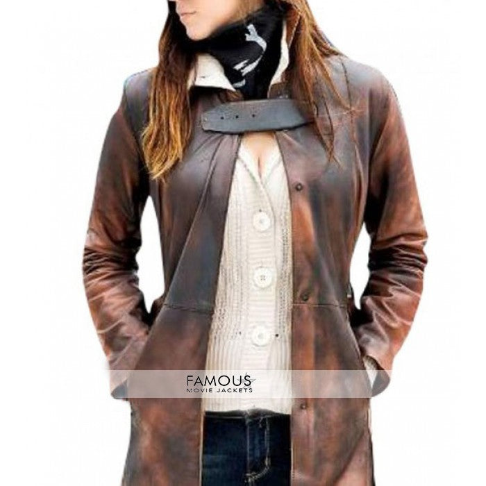 Watch Dogs Women Cosplay Leather Costume Coat