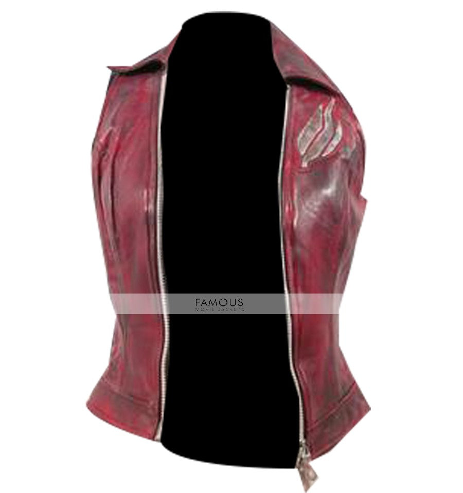 Resident Evil: Afterlife Ali Larter Red Leather Vest