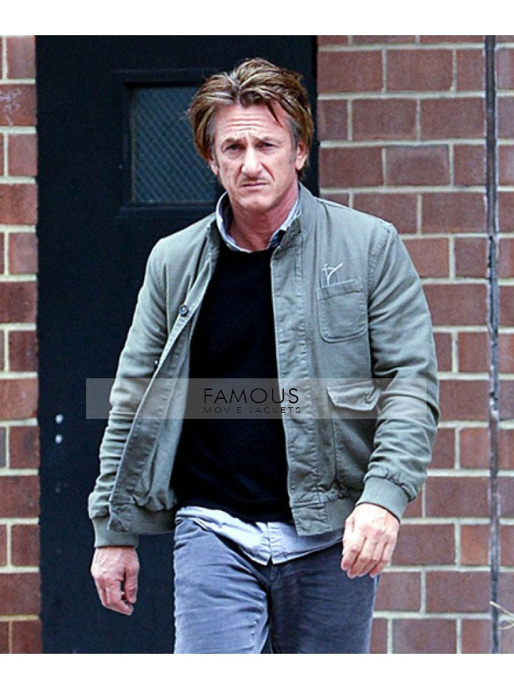 The Gunman Sean Penn Green Cotton Jacket