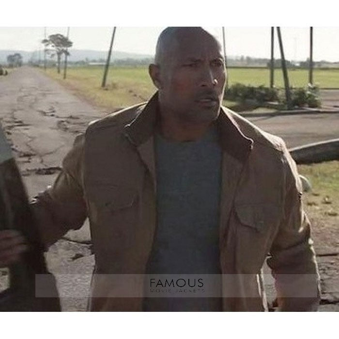San Andreas Movie Dwayne Johnson Brown Jacket