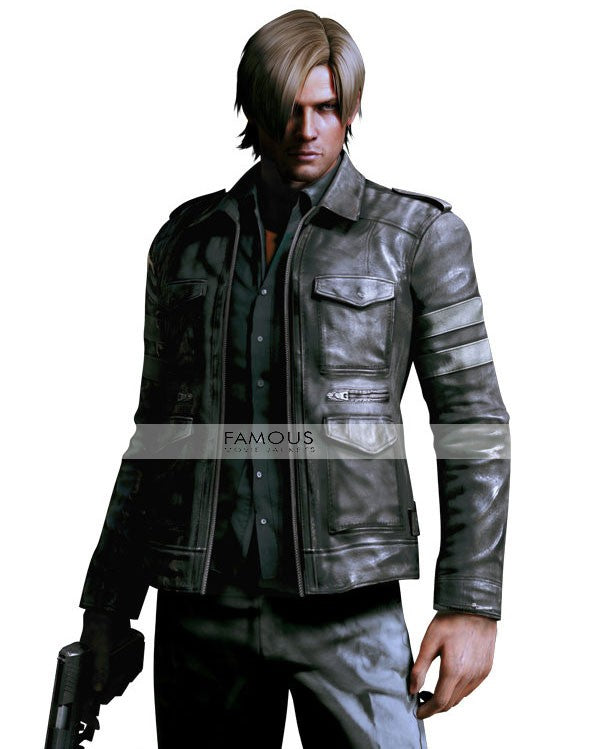 Resident Evil Leon Kennedy Black Gaming Jacket