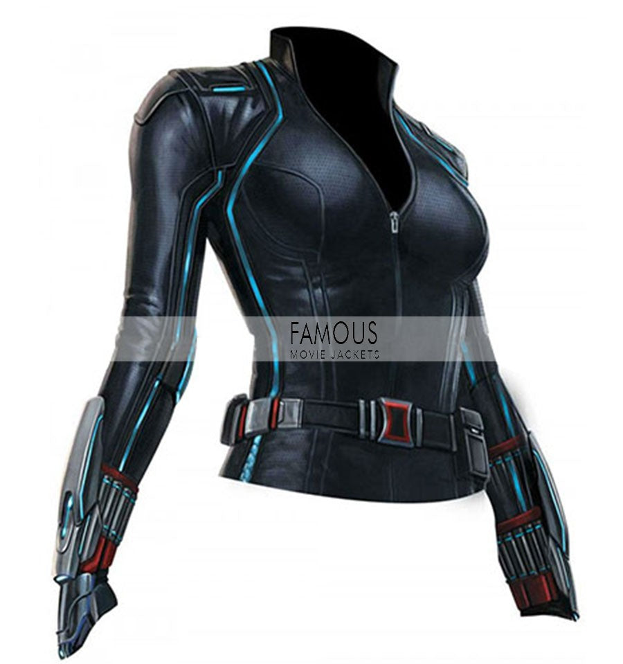 Avengers Age Of Ultron Black Widow Jumpsuit Jacket
