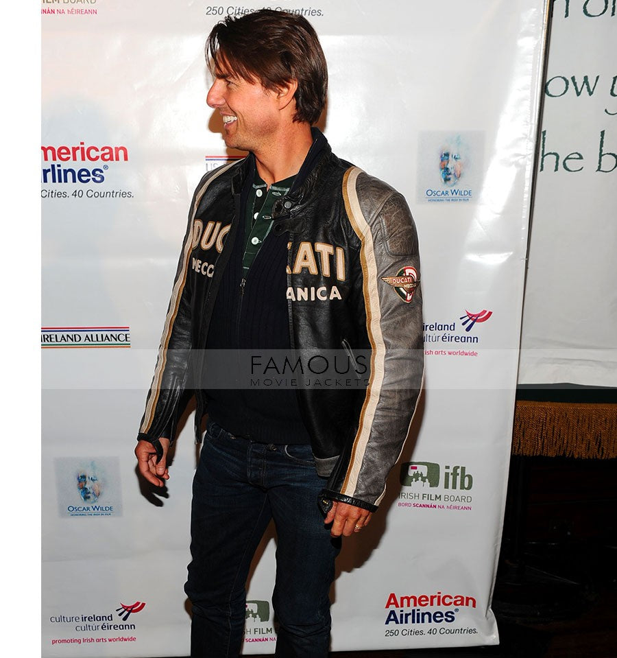 Tom Cruise Ducati Motorcycle Leather Jacket
