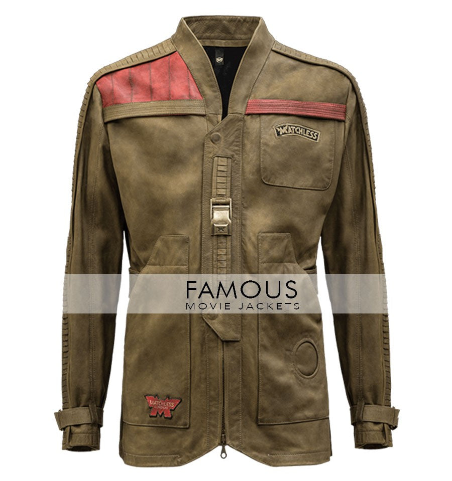 Star Wars Force Awakens Women Finn Leather Jacket