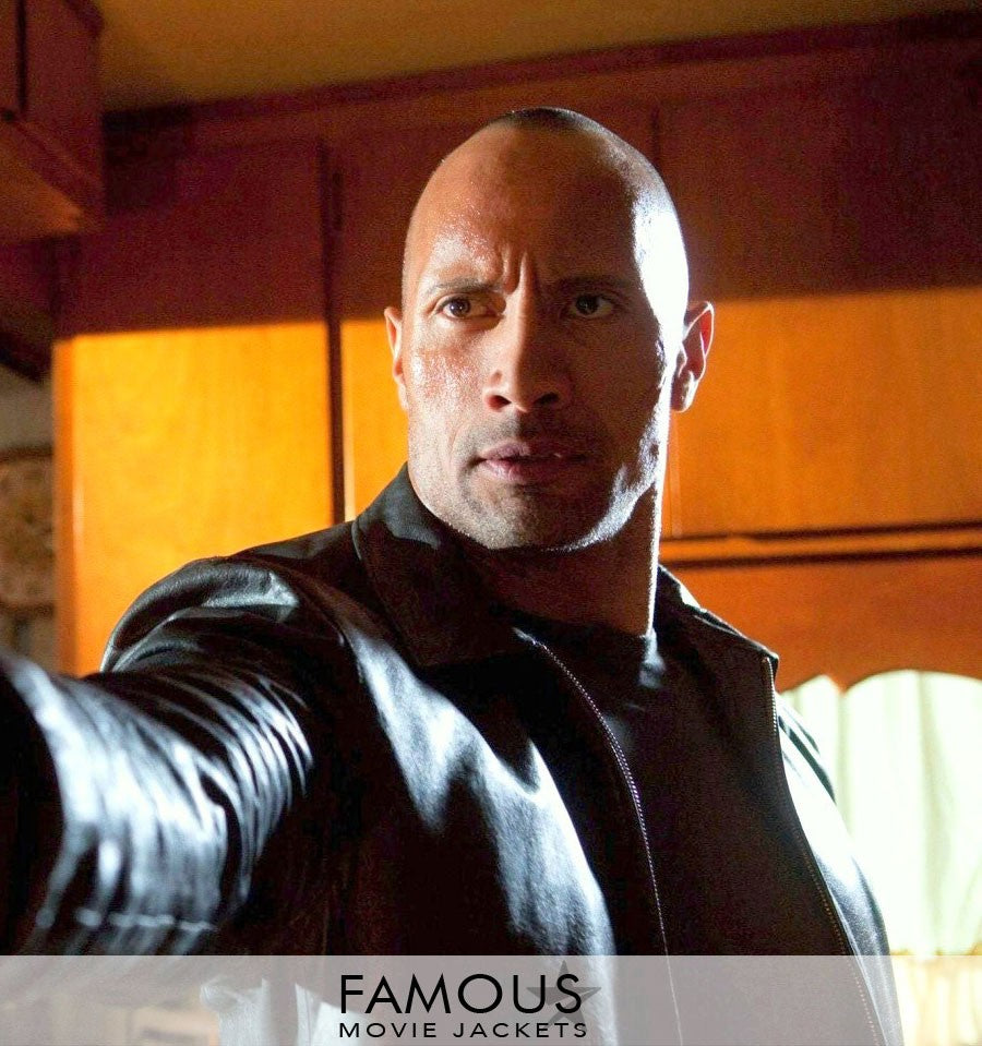 Faster Dwayne Johnson (Driver) Black Jacket