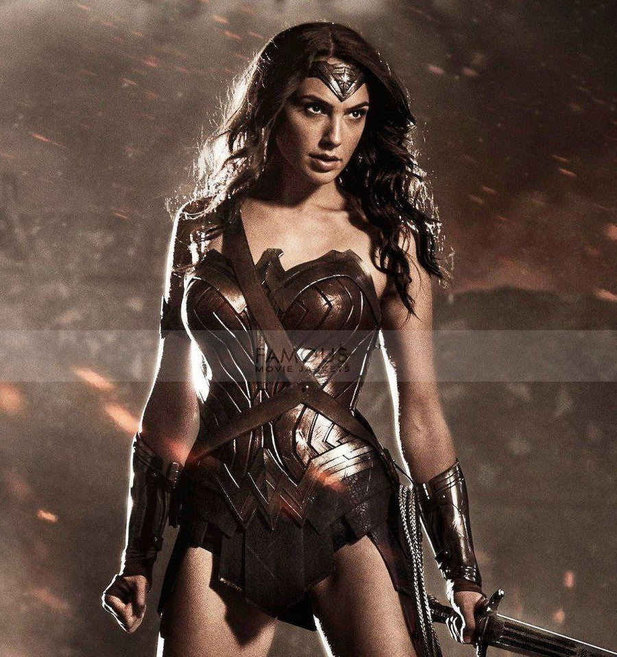 Wonder Woman Gal Gadot Leather Costume