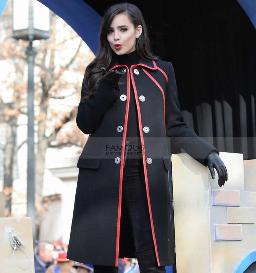 Celebrity Jennifer Nettles Wool Black Long Coat