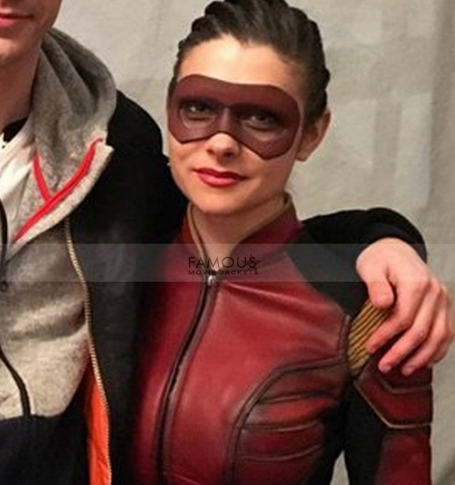 The Flash Trajectory Eliza Harmon Red Costume Jacket