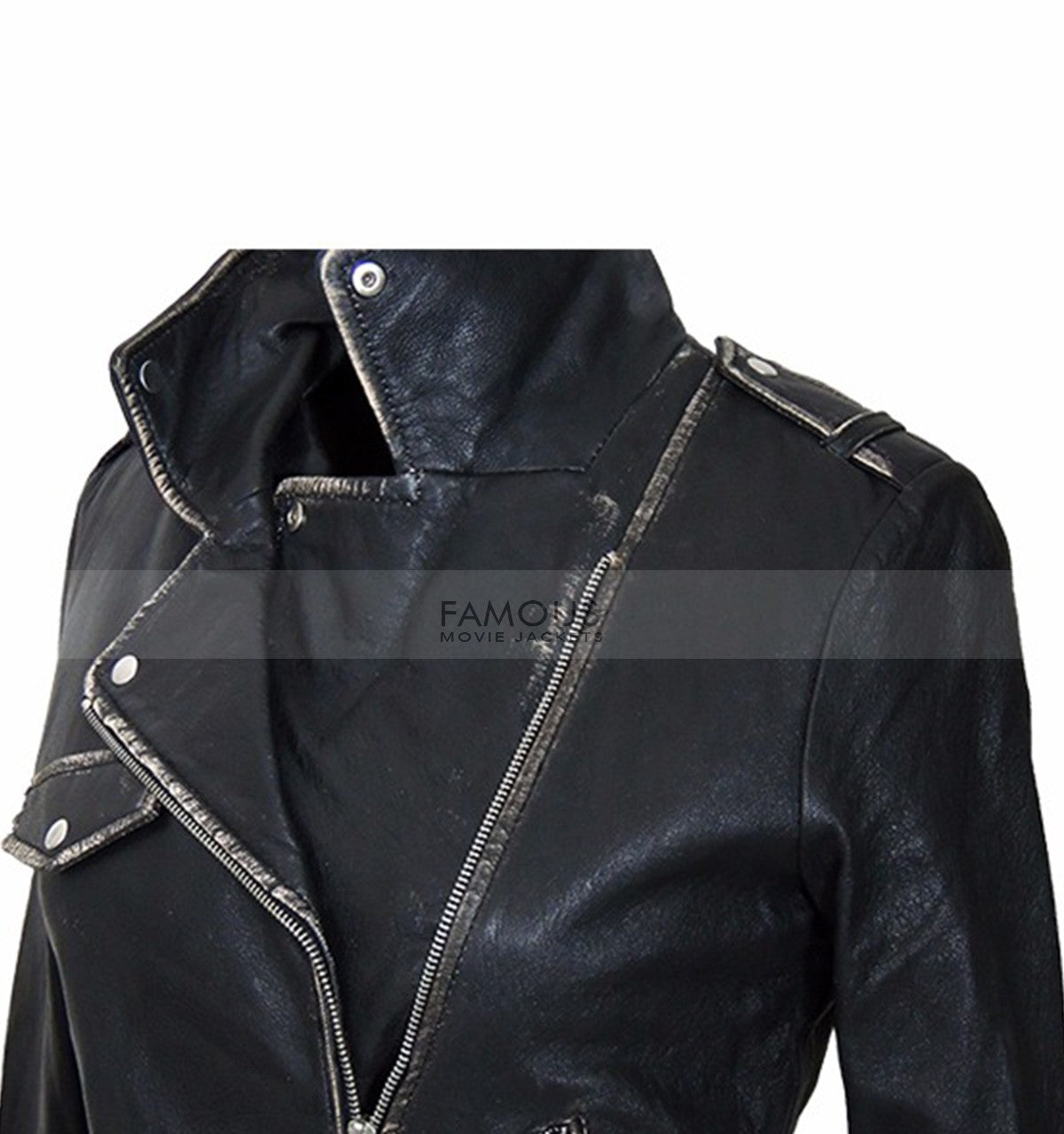 leather slim fit jacket