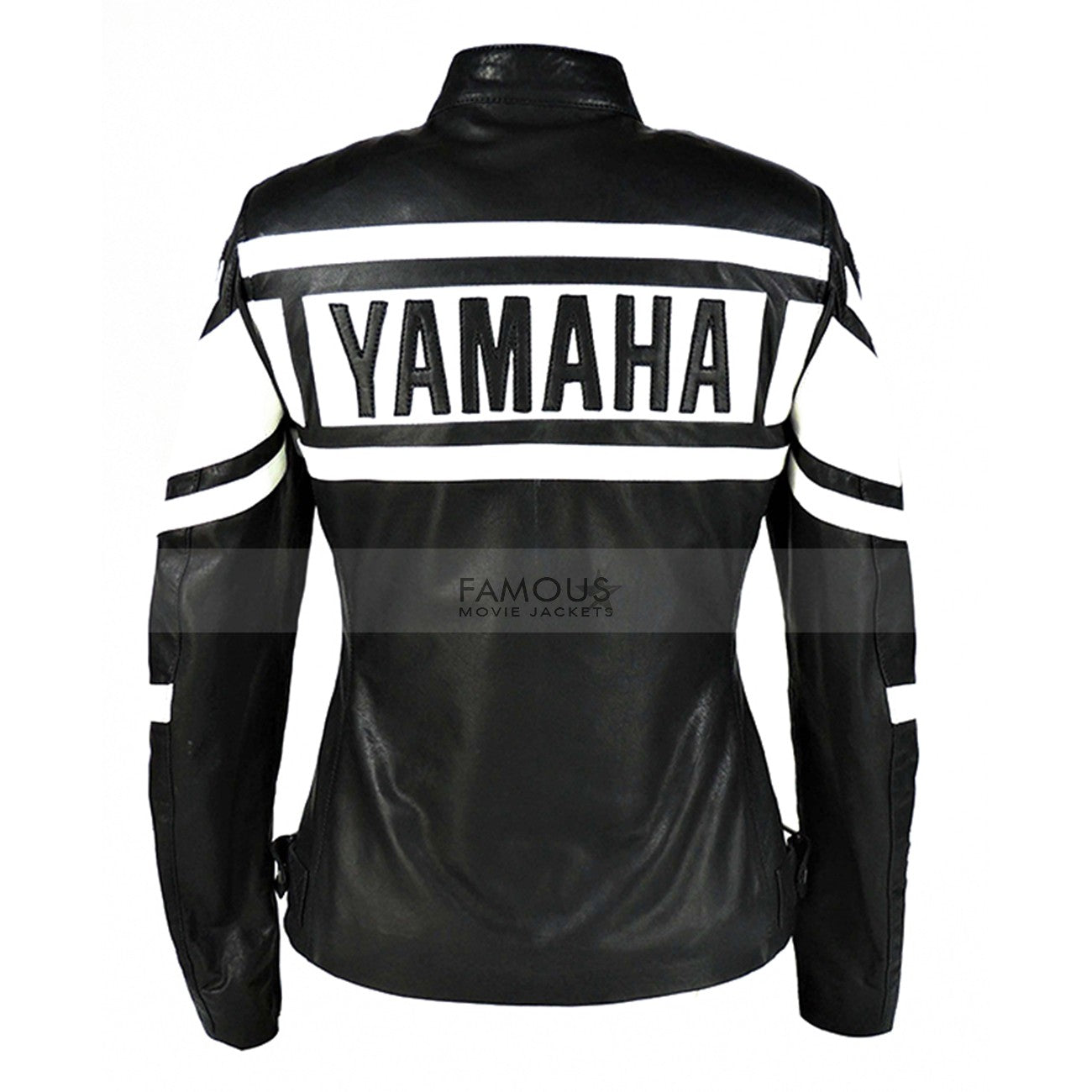 Yamaha Black Women Motorcycle Leather Jacket