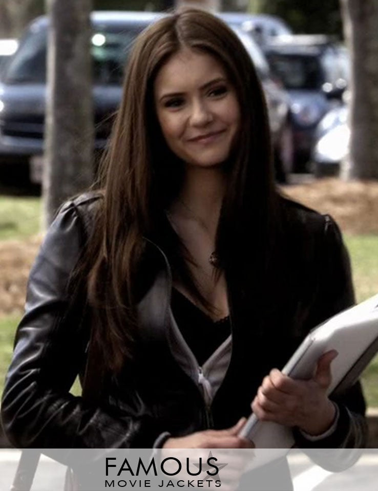 Elena Gilbert Vampire Diaries Black Jacket