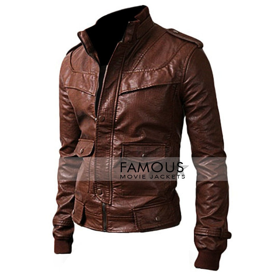 Slim Fit Rider Dark Brown Stylish Jacket