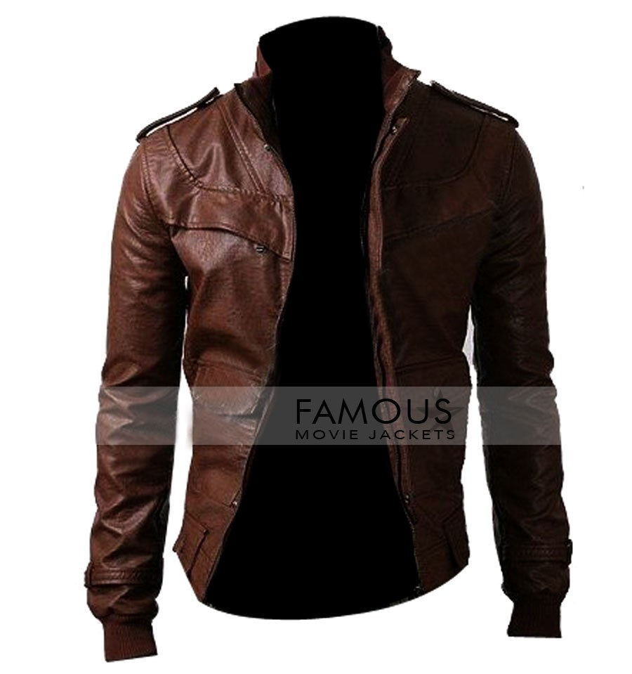 Slim Fit Rider Dark Brown Stylish Jacket