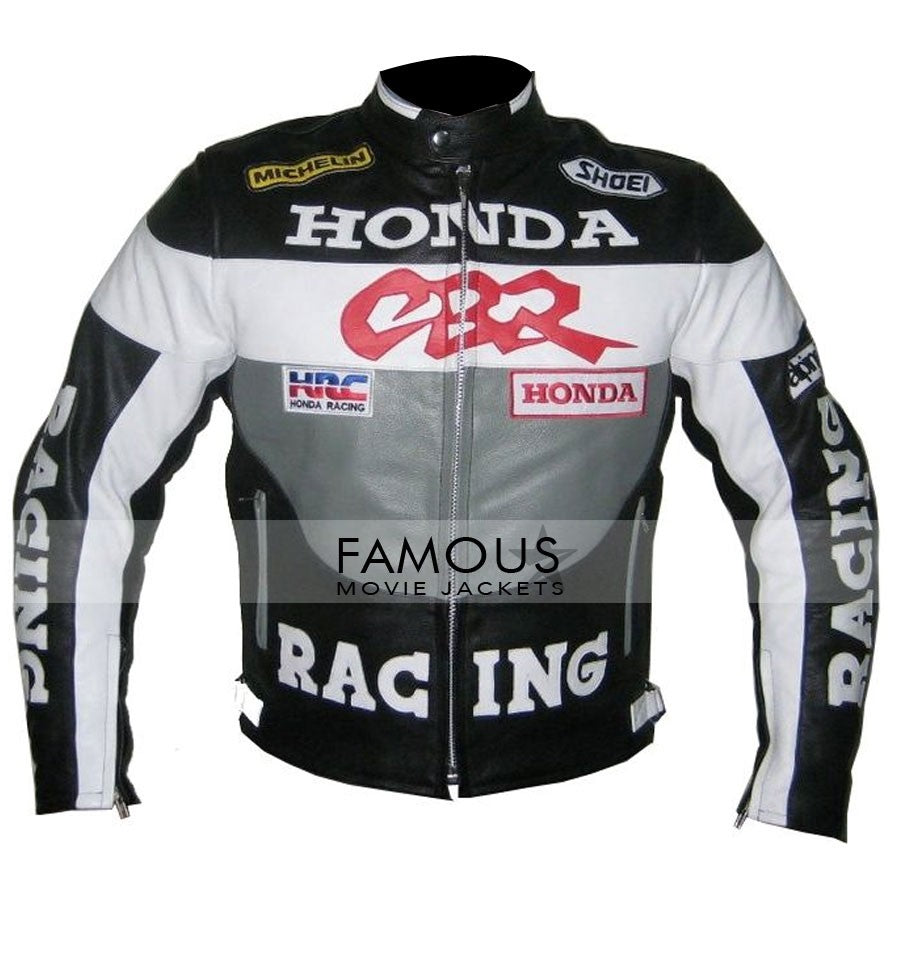 Honda CBR Black/Grey Racing Biker Jacket