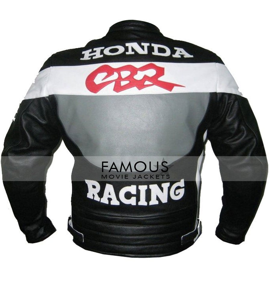 Honda CBR Black/Grey Racing Biker Jacket